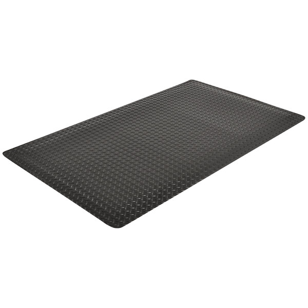 Notrax Ergo Trax 2' x 3' Black AntiFatigue Mat 485S0023BL 9/16" Thick