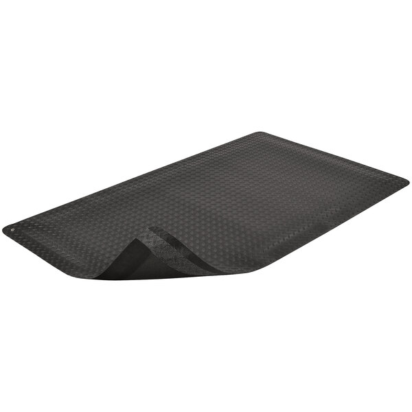 A black rectangular Notrax anti-fatigue mat with a black diamond pattern.