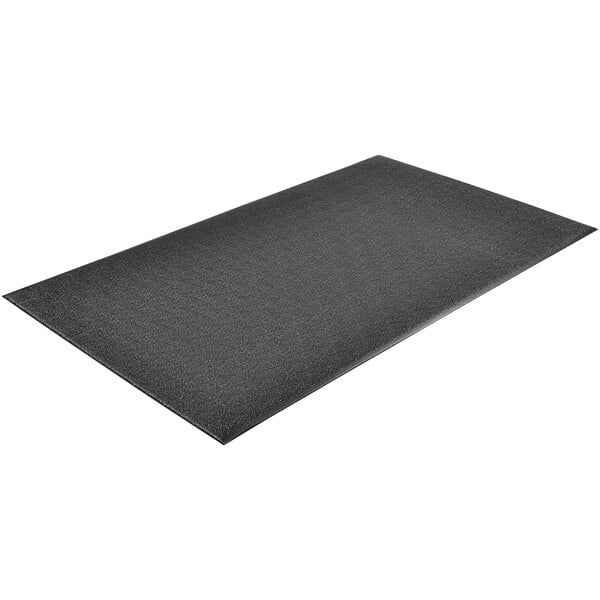 A black rectangular Notrax anti-fatigue mat with a black border on a white background.