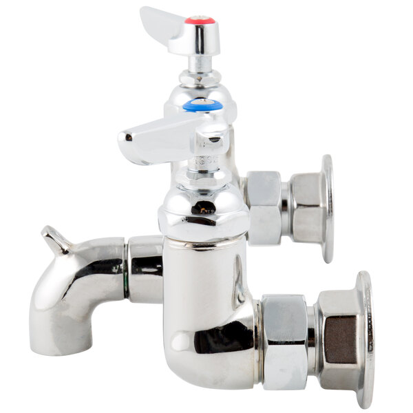 T&S B0672POL Wall Mount Service Sink Faucet with 2 3/8" Spout, Pail