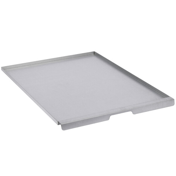 A Main Street Equipment broiler crumb tray with a lid.