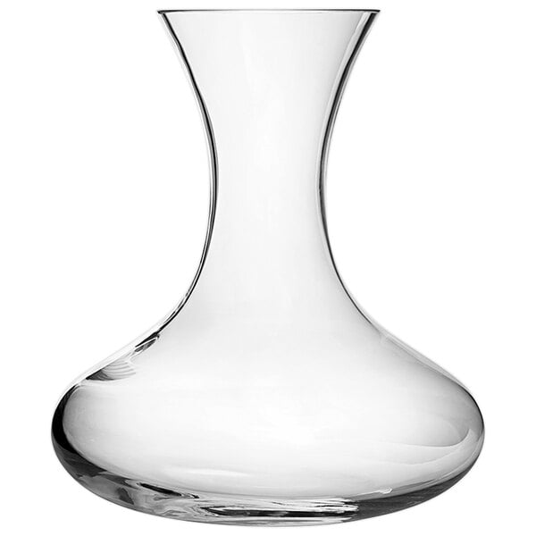A Franmara Pommard crystal decanter with a neck on a white background.
