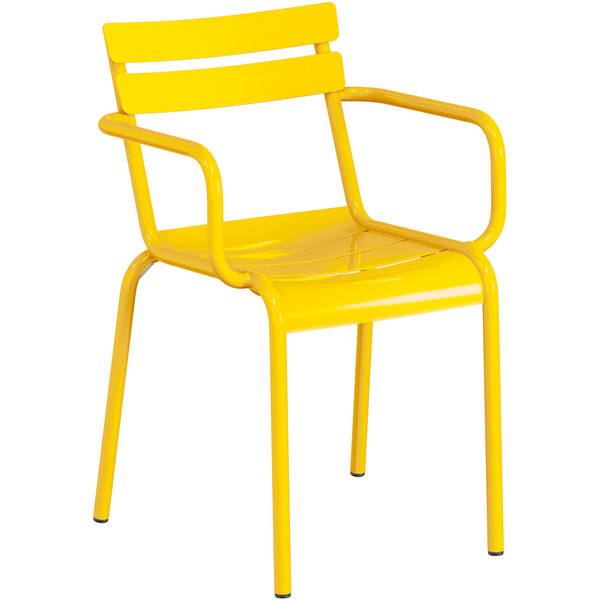 Lancaster Table & Seating 32" x 60" Yellow PowderCoated Aluminum