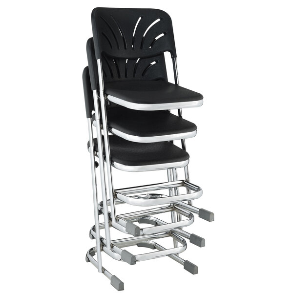 National Public Seating 6624B Elephant ZStool with Backrest 24" High