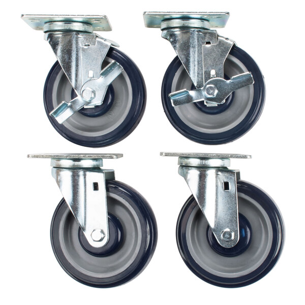 Cooking Performance Group 369CASTER4 5" Plate Casters - 4/Set