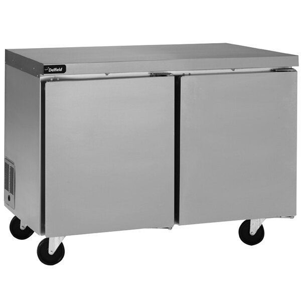 Delfield GUF60P-S 60" Front Breathing Undercounter Freezer with Flat Top