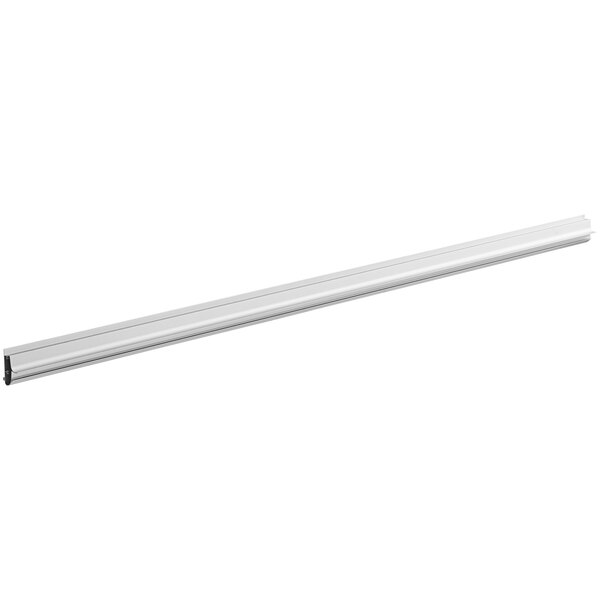 A white metal bar with a long handle.