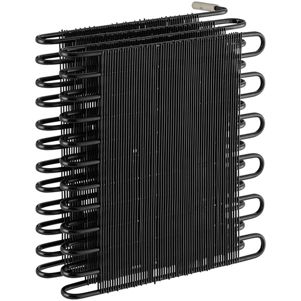 An Avantco A Plus condenser coil with black metal spirals.