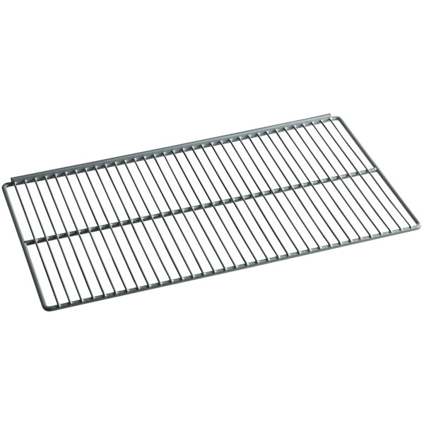 An Avantco A Plus metal grid shelf for a prep table.