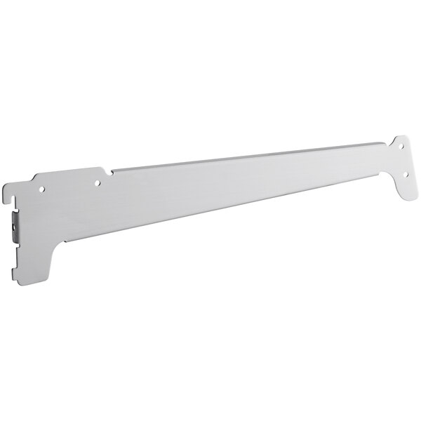 A long metal bracket with a white background.