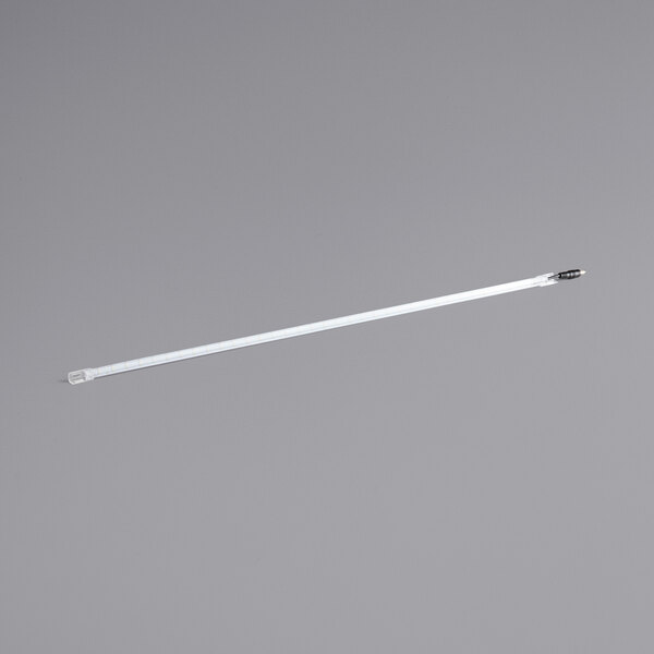 An Avantco top LED light with a long white wire and a black tip.