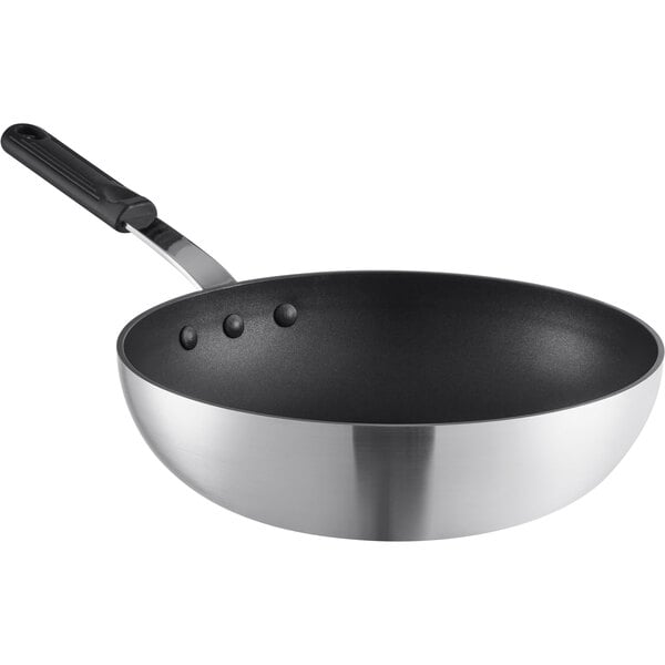 Sakuchi 11 inch Cast Aluminum Nonstick Frying Pan with Lid for Stove Tops  (Black)