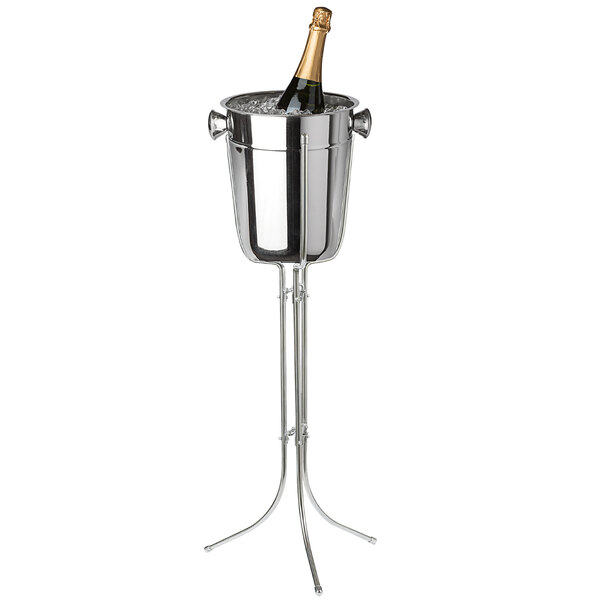 Franmara ExtraTall Stainless Steel Wine Cooler and Stand 9287SET BU