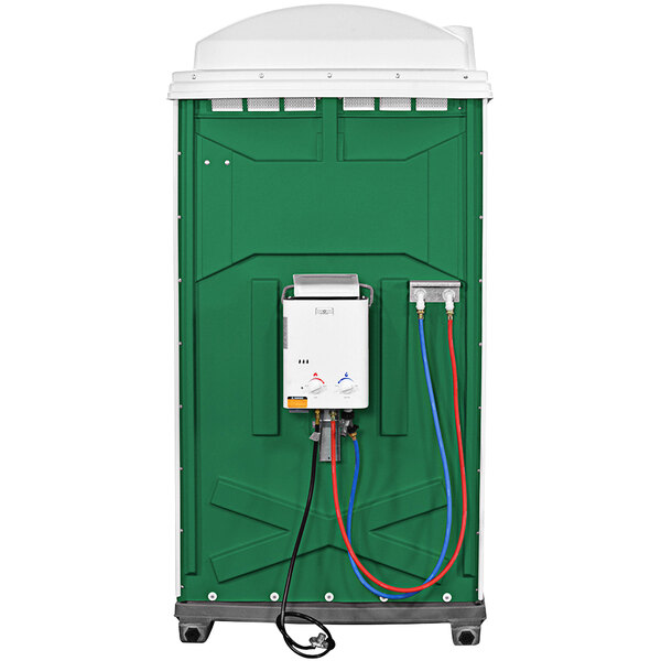 Satellite Fresh Start 8499A Forest Green Portable Hot Shower Assembled