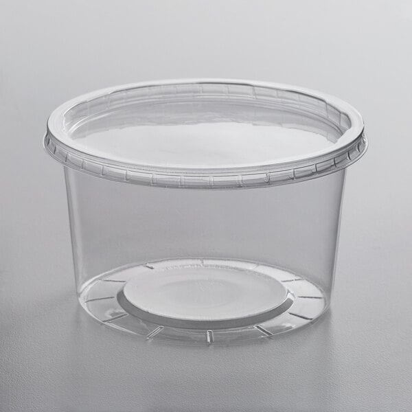 Deli Container, PP, Combo With Lid, 16 Oz, Clear, 240 – AmerCareRoyal