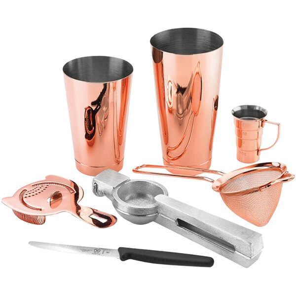Barfly® CopperPlated Margarita 7Piece Cocktail Tool Kit M37143CP