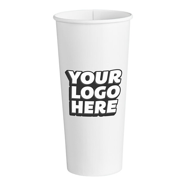 Customizable 22 oz. Paper Cold Cup - 700/Case