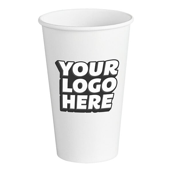 Customizable 16 oz. Paper Cold Cup - 700/Case