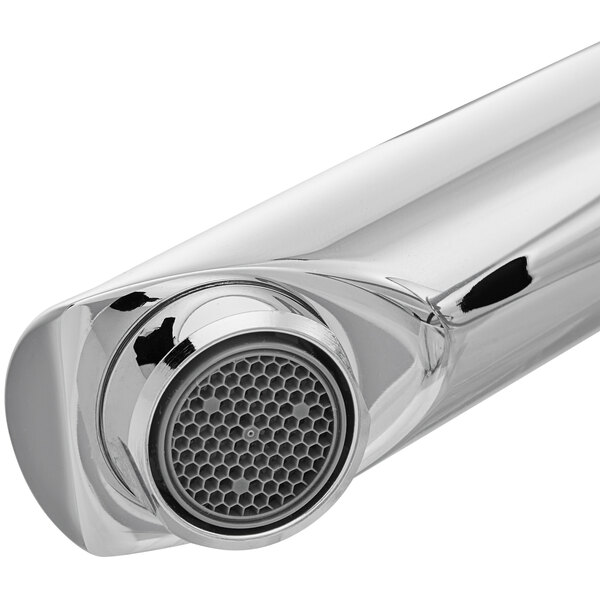 Waterloo DeckMounted Round HandsFree Sensor Faucet with 4 1/2" Straight Spout and 10" Chrome