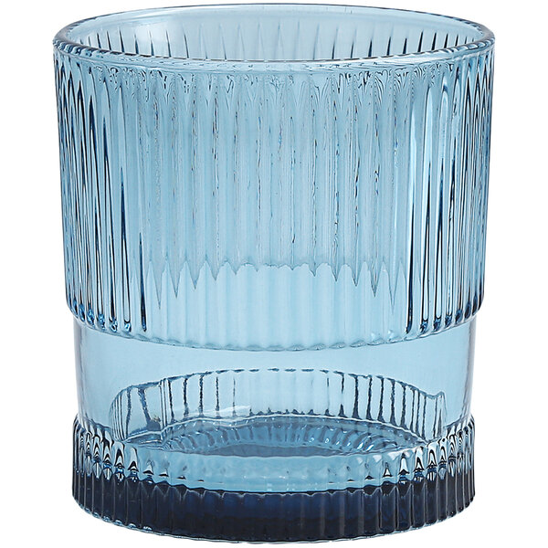 Fortessa NoHo 9.85 oz. Blue Rocks / Double Old Fashioned Glass 4/Case