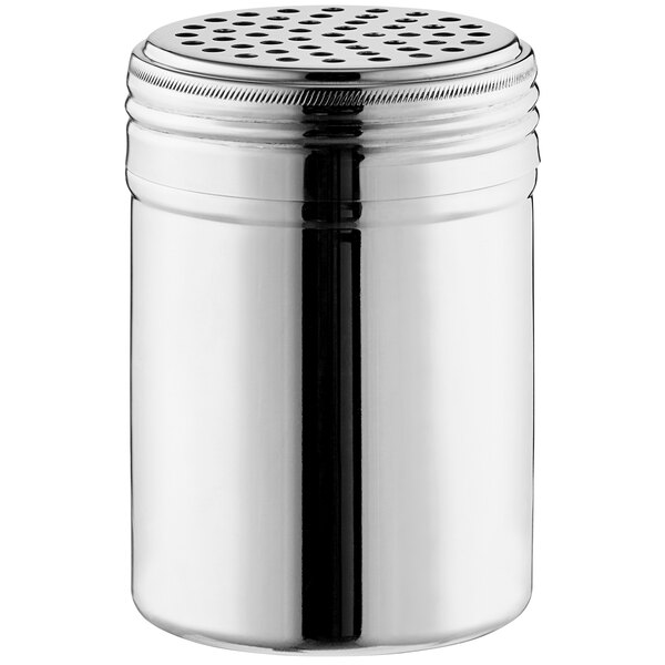 Choice 10 oz. Stainless Steel Shaker / Dredge with Large Holes