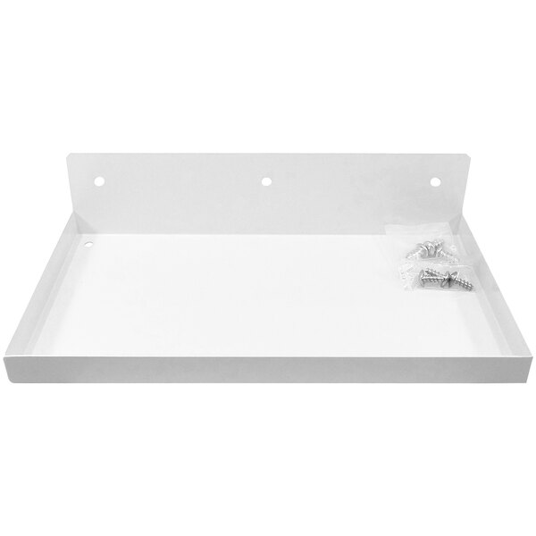 Triton Products DuraBoard 12" x 6 1/2" White Steel Shelf