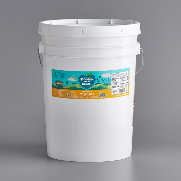 Follow Your Heart Reduced Fat Vegenaise Vegan Mayonnaise 5 Gallon