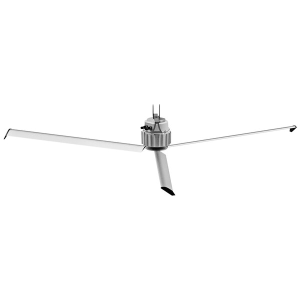 A SkyBlade Mini HVLS ceiling fan with two fan blades.