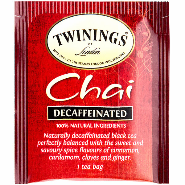 Twinings Chai Decaffeinated Tea Bags 20/Box