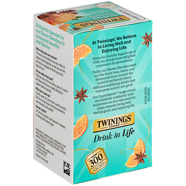 Twinings Soothe Turmeric, Orange & Star Anise Herbal Tea Bags 18/Box