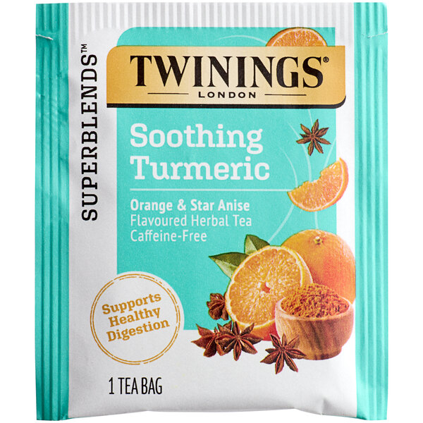 Twinings Soothe Turmeric, Orange & Star Anise Herbal Tea Bags 18/Box