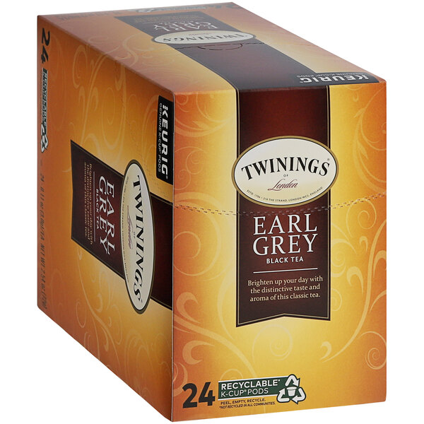 Twinings Earl Grey Tea Single Serve Keurig® KCup® Pods 24/Box