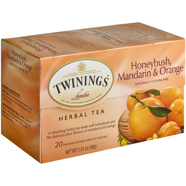 Twinings Honeybush, Mandarin & Orange Herbal Tea Bags 20/Box