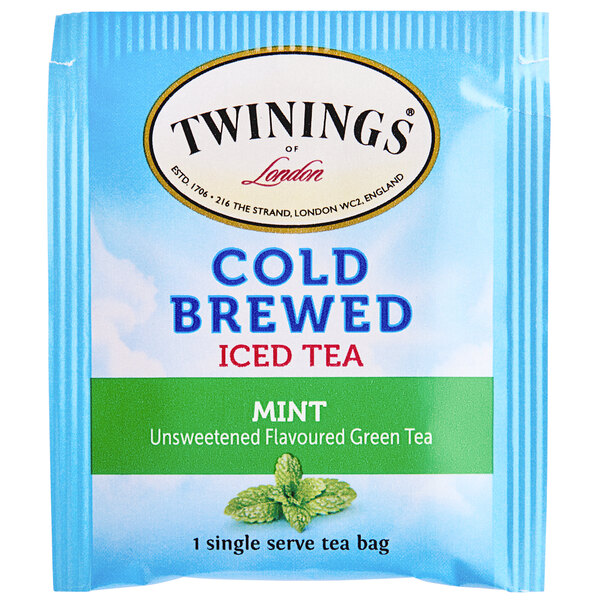 Twinings Green Tea with Mint Cold Brewed Iced Tea Bags 20/Box