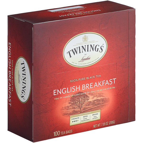 Twinings English Breakfast Tea Bags 100/Box