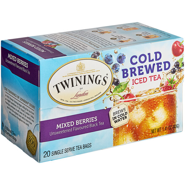 Twinings Mixed Berries Cold Brewed Iced Tea Bags 20/Box
