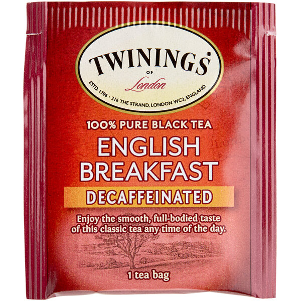 Twinings English Breakfast Decaffeinated Tea Bags 25/Box