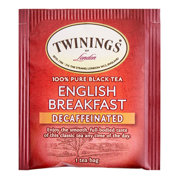 Twinings English Breakfast Decaffeinated Tea Bags 25/Box