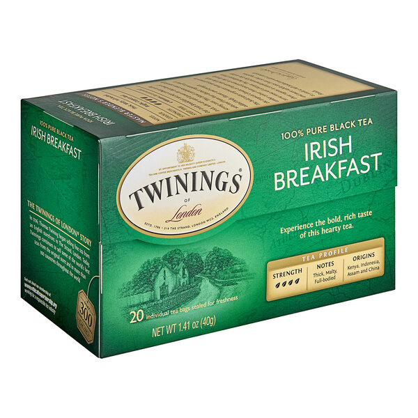 Twinings Irish Breakfast Tea Bags 20/Box