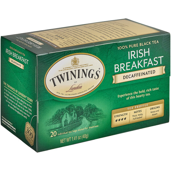 Twinings Irish Breakfast Decaffeinated Tea Bags 20/Box