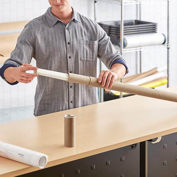 Lavex 2" x 36" Kraft Telescoping Mailing Tube 25/Case