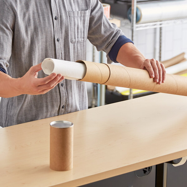 Lavex 3" x 30" Kraft Telescoping Mailing Tube 24/Case