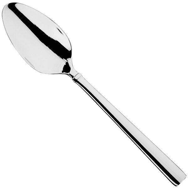 A Sola Palermo stainless steel serving spoon with a long silver handle.