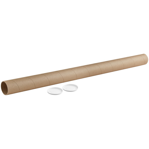 ProLine 3x18 Inch Heavy-Duty Mailing Tubes With End Caps - Kraft Shipping Tubes For Posters & Documents
