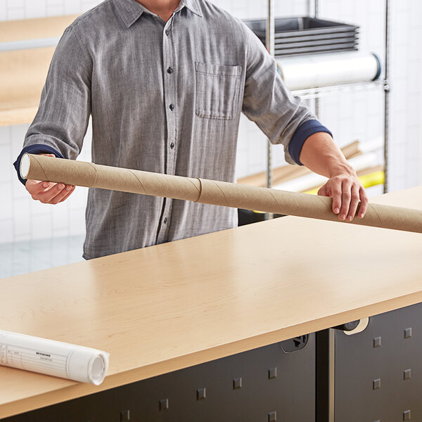 Lavex 2" x 43" Kraft Telescoping Mailing Tube 25/Case