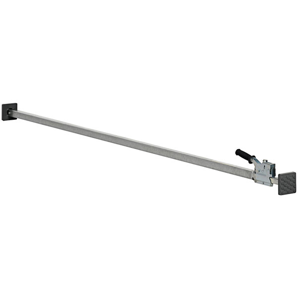 A Vestil steel cargo bar with a handle.
