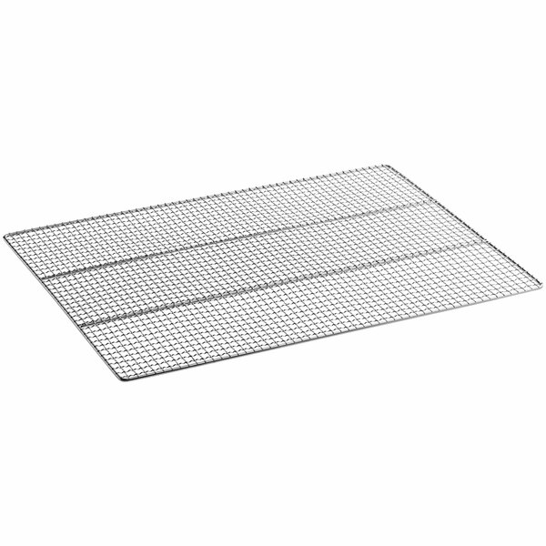 A wire mesh tray for a Backyard Pro outdoor pellet grill.