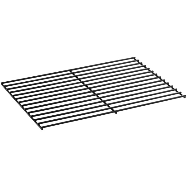 A black metal Backyard Pro cooking grate with four rows of bars.
