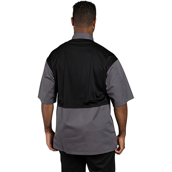 Threads Rogue Pro Vent Unisex Lightweight Slate Customizable Short Sleeve Chef Coat