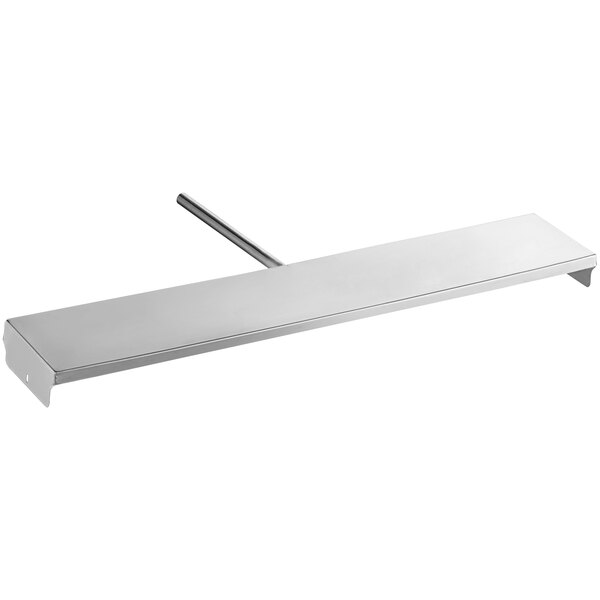 An Avantco stainless steel inner drain pan with metal rods.